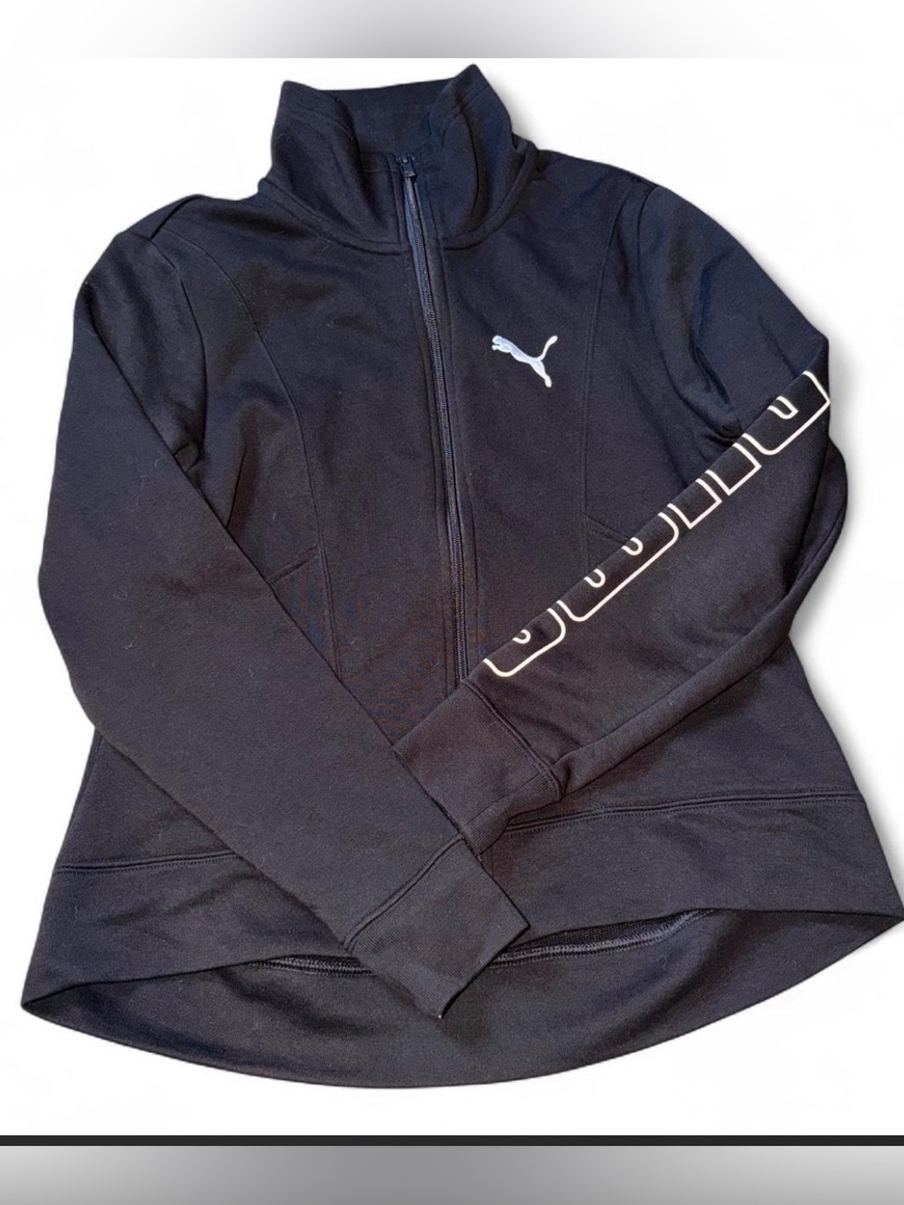 Black Full Zip Track Jacket